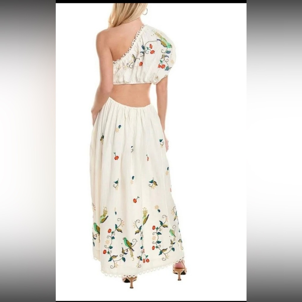 NWOT Farm Rio  Pitanga One-Shoulder Cut-Out Maxi Dress size XL - Picture 2 of 7